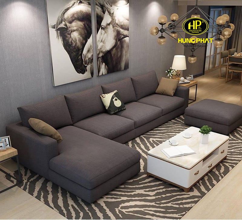 ghế sofa vải kích thước 3m