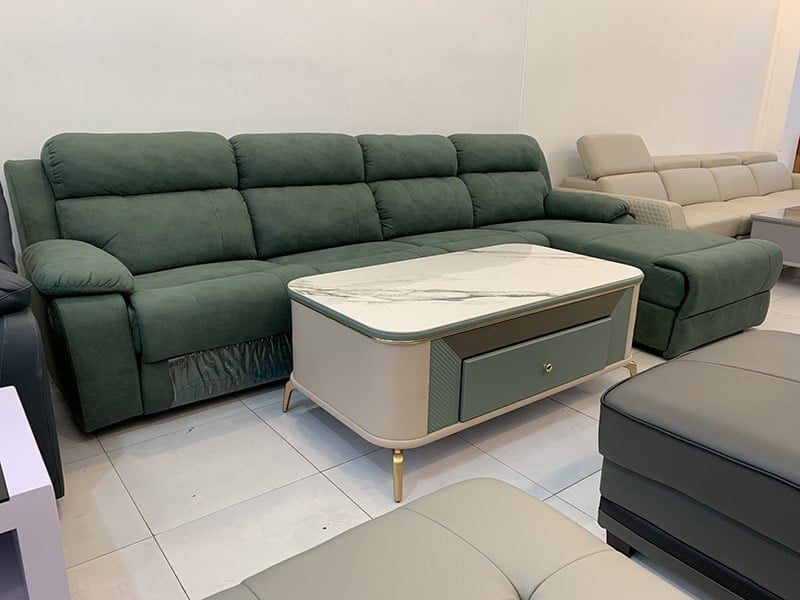 ghế sofa vải nỉ góc L dài 2m2