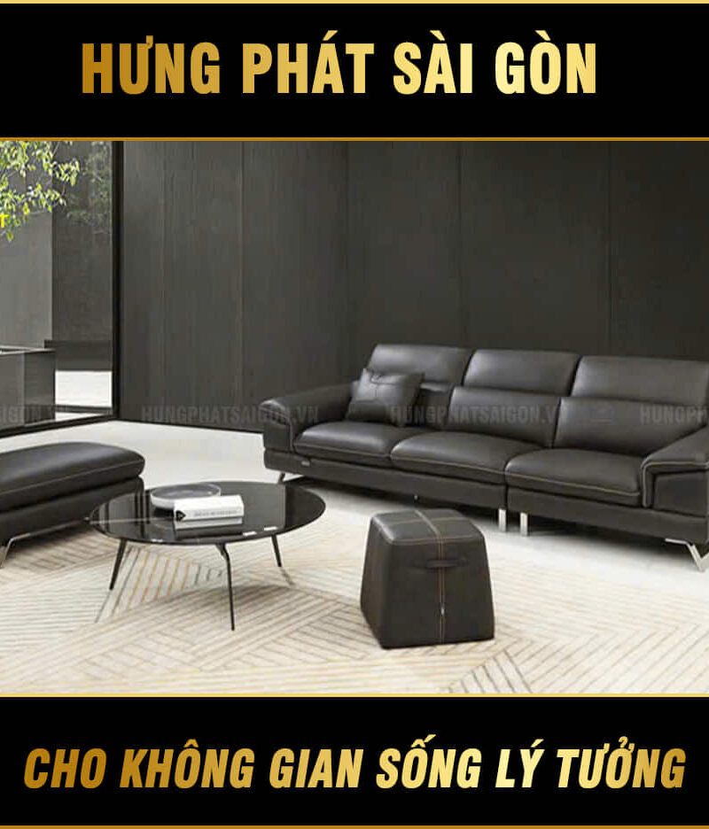 sofa băng da bò ý hv-912b