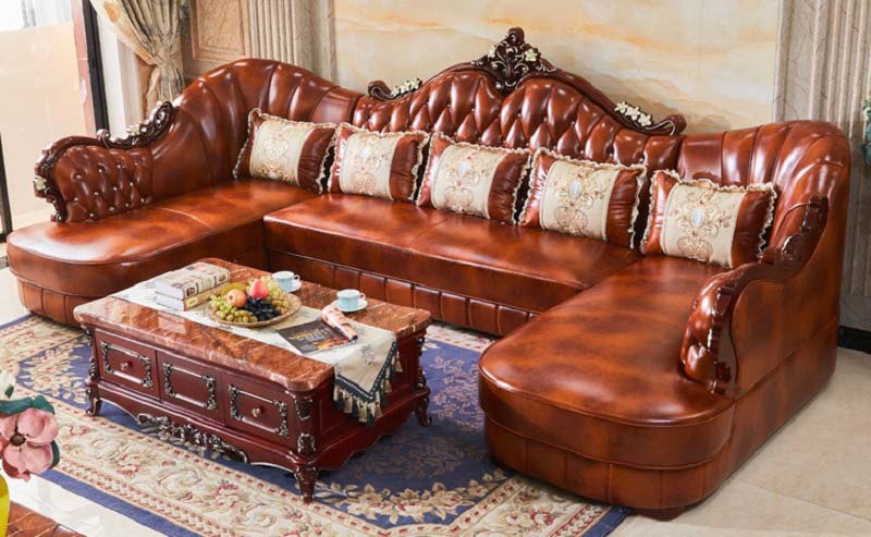 sofa chữ U kiểu dáng cổ điển