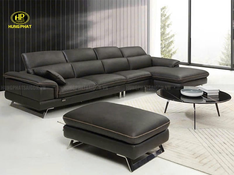 sofa da bò sang trọng hv-912a