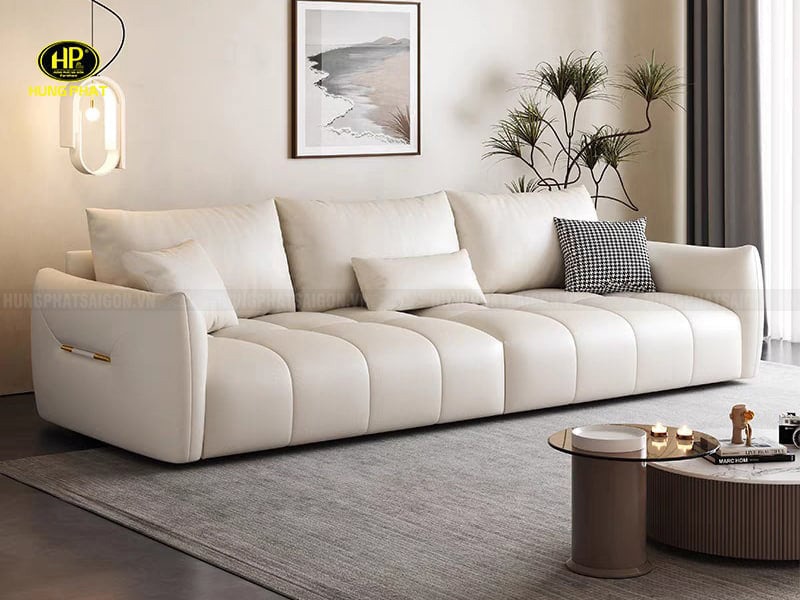 sofa da cao cấp kiểu dáng hiện đại