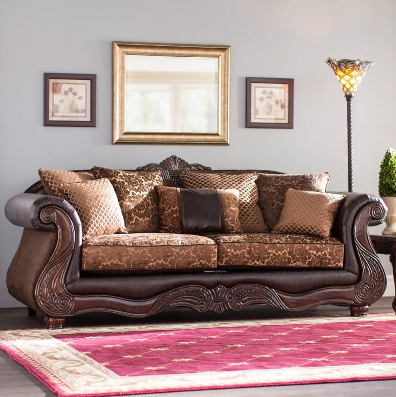 ghế sofa gỗ phong cách vintage