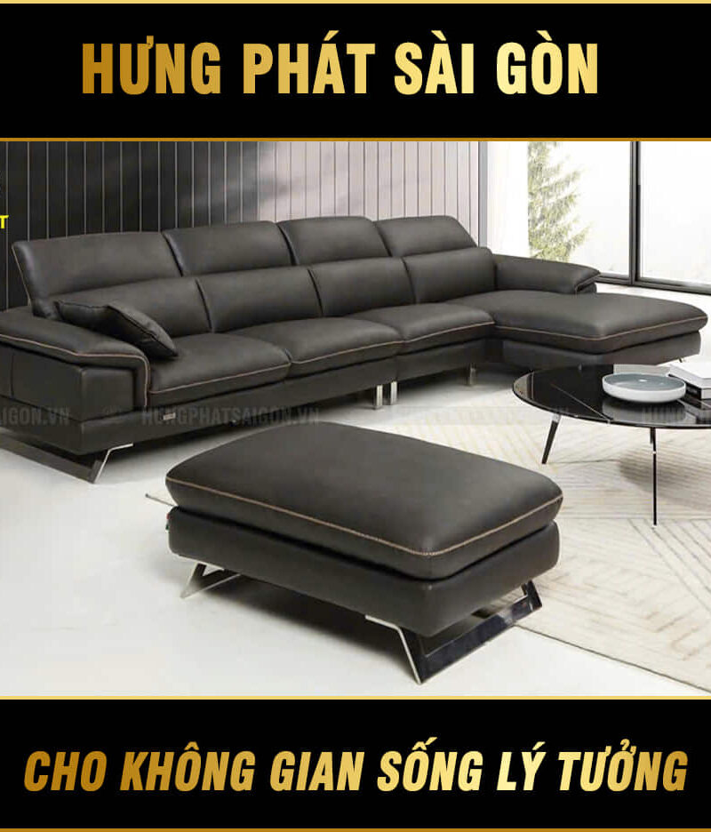 sofa góc da bò hv-912a