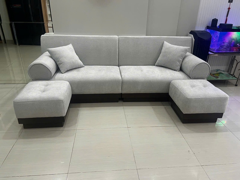 sofa vải sẽ có nhiều sự lựa chọn về màu sắc và kiểu dáng hơn