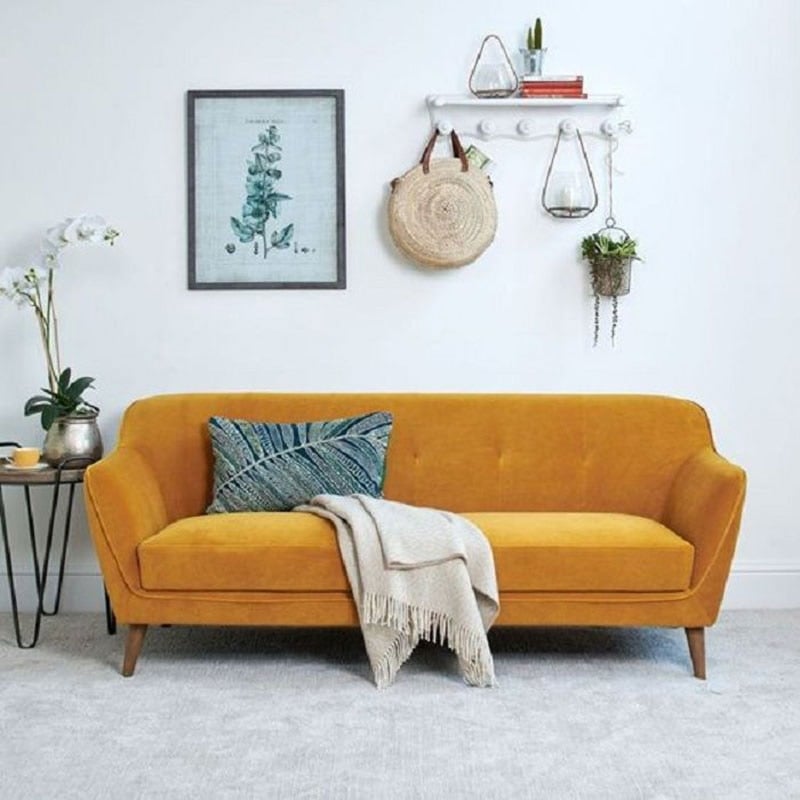 sofa Vintage màu vàng