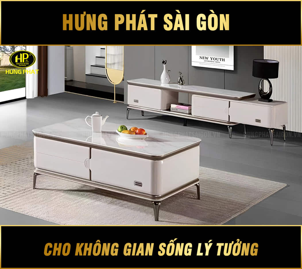 bàn sofa mặt đá cao cấp 12-130