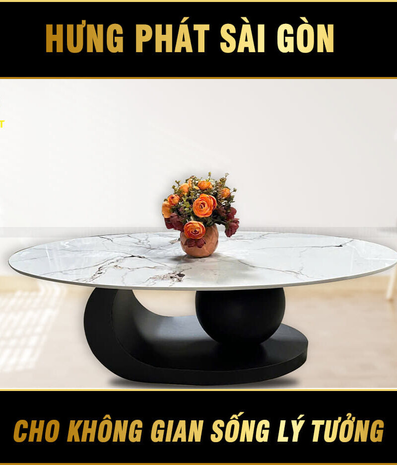 bàn sofa mặt đá hiện đại bs-64