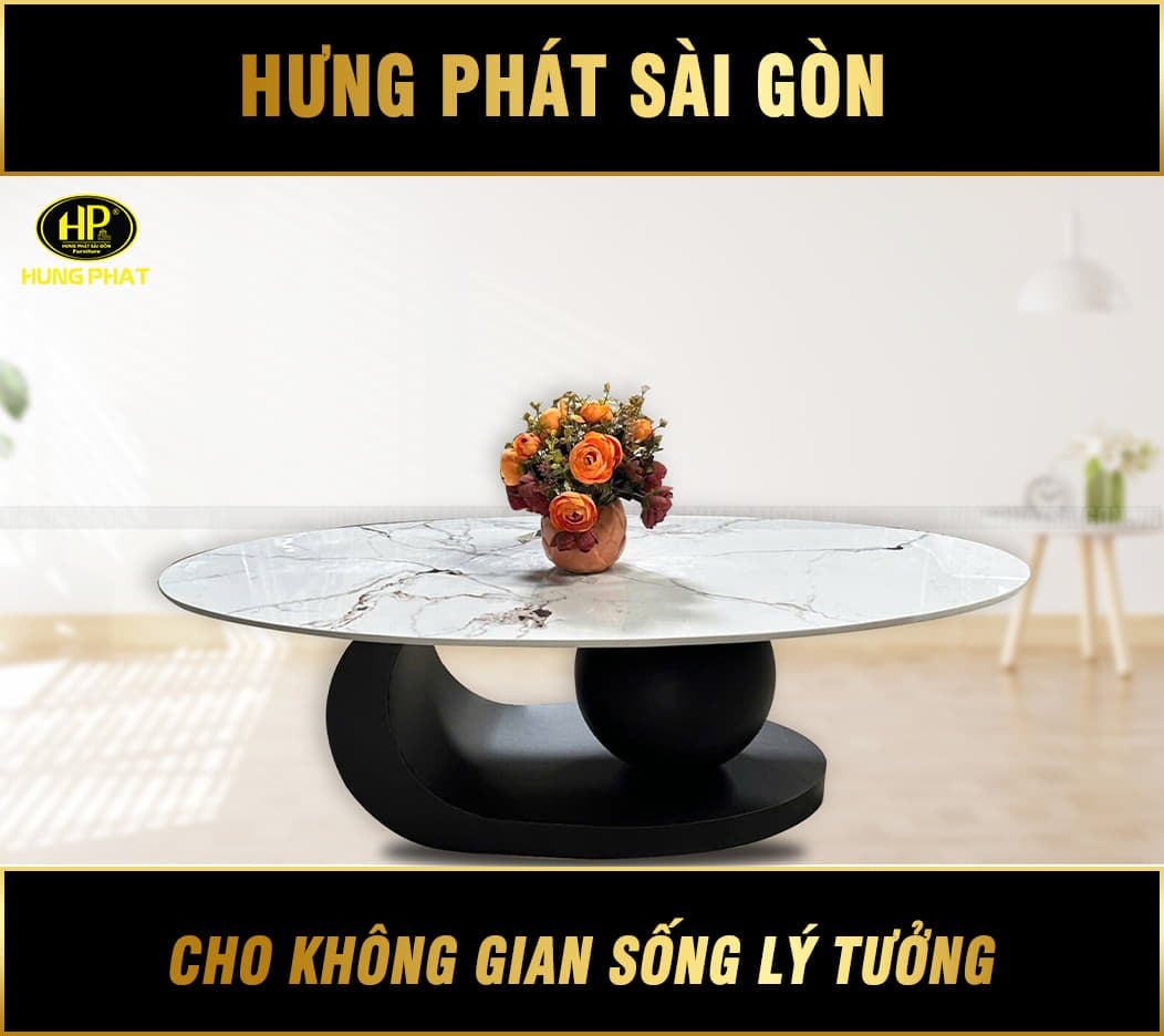 bàn sofa mặt đá hiện đại bs-64