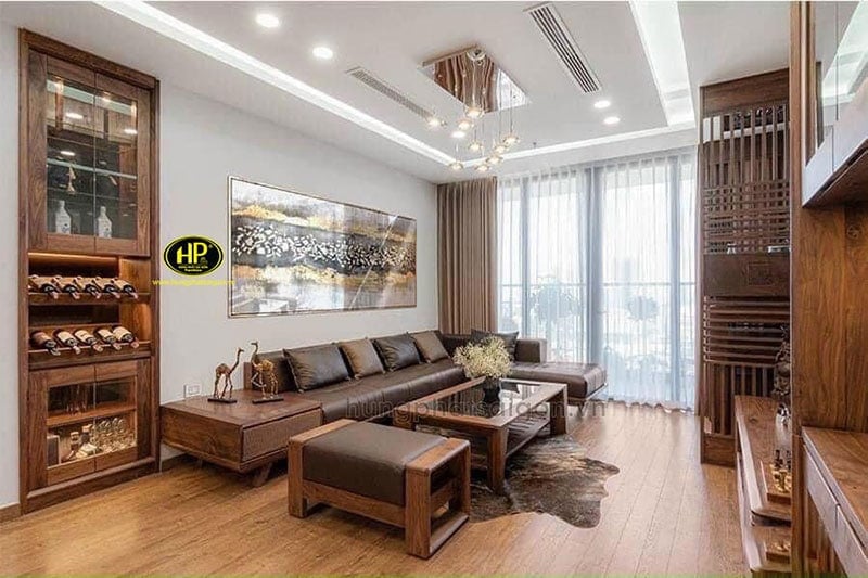 cân nhắc chọn sofa gỗ sồi phù hợp với không gian