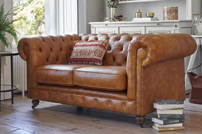 ghế sofa bằng da bò thật