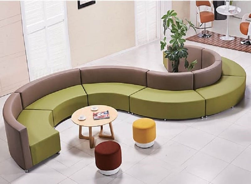 ghế sofa cong hình chữ S độc đáo