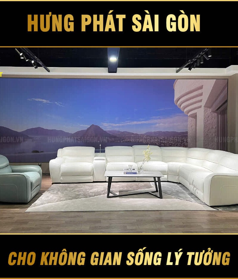 ghế sofa da bò góc l puro u90102hml