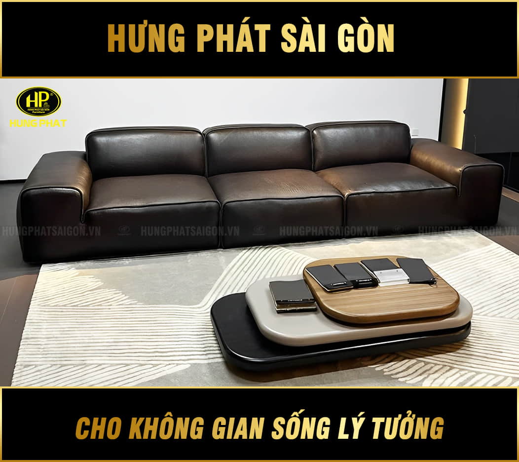 ghế sofa da bò thật nhập khẩu cao cấp kfd1