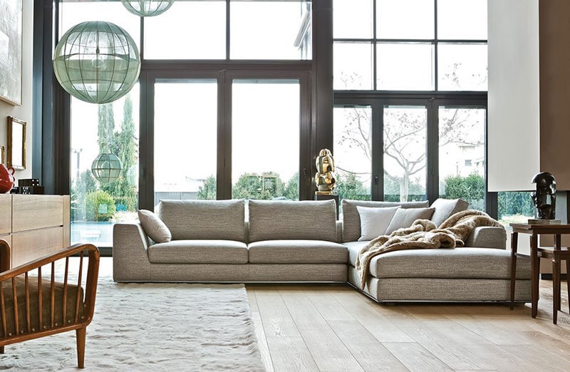 ghế sofa góc L 2m8 cho căn hộ