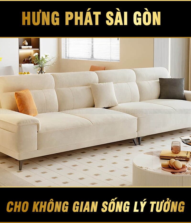 sofa băng bọc vải h-339