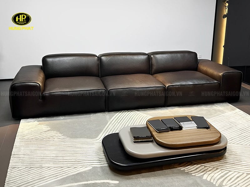 sofa da bò nhập khẩu cao cấp kfd1