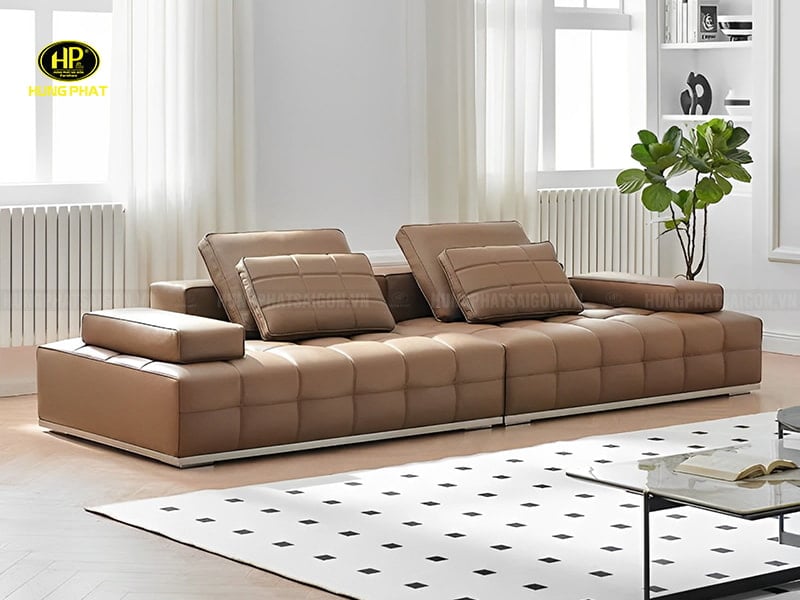 sofa da bò ý nhập khẩu sf-kf02