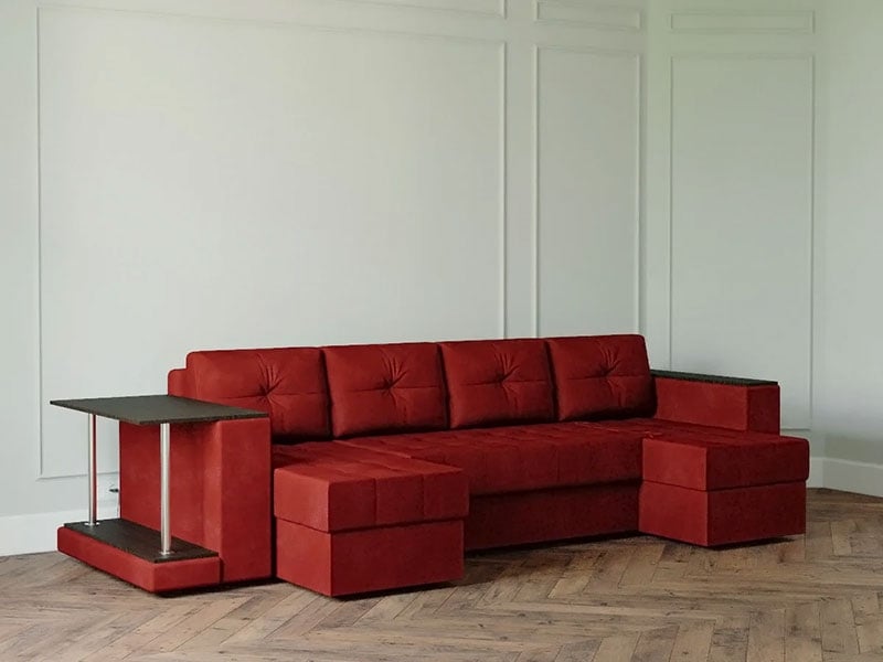 sofa màu đỏ mang lại nhiều năng lượng tích cực