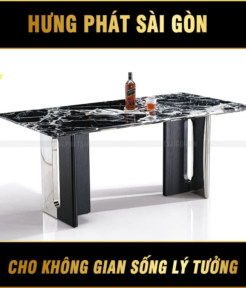 bàn ăn mặt đá cẩm thạch tự nhiên 6386