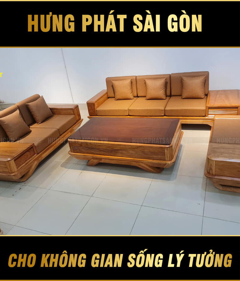 bộ sofa gỗ gỏ đỏ tự nhiên hg-45d