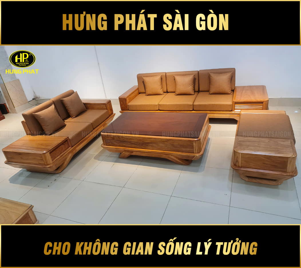 bộ sofa gỗ gỏ đỏ tự nhiên hg-45d