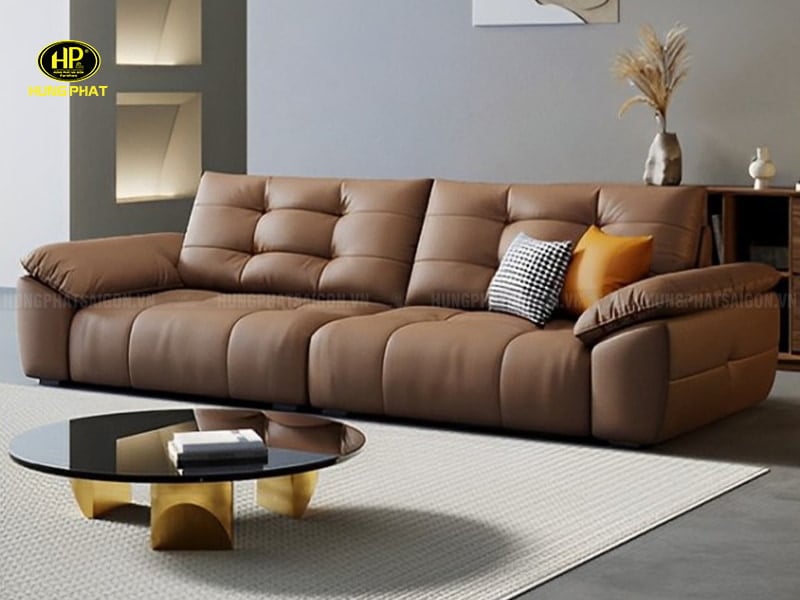 ghế sofa băng da hiện đại h-341