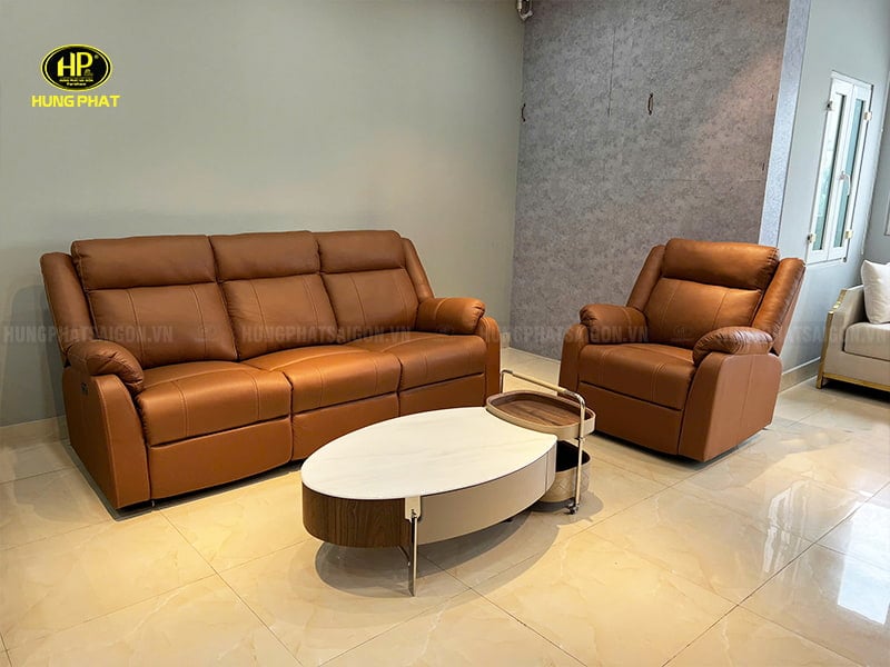 ghế sofa bọc da bò ý vh-11