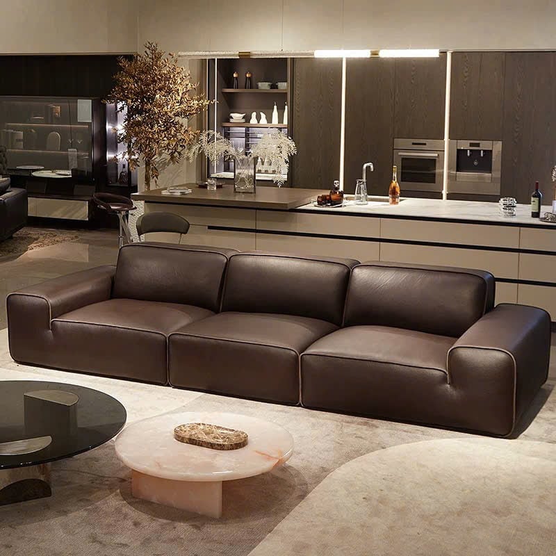 ghế sofa da công nghiệp dạng văng