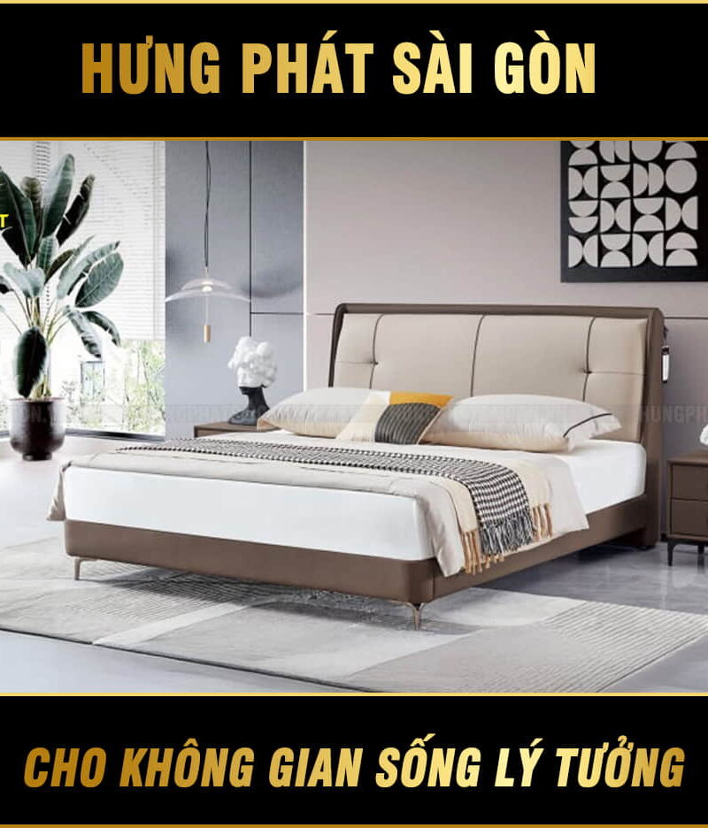 giường ngủ bọc da gd-79