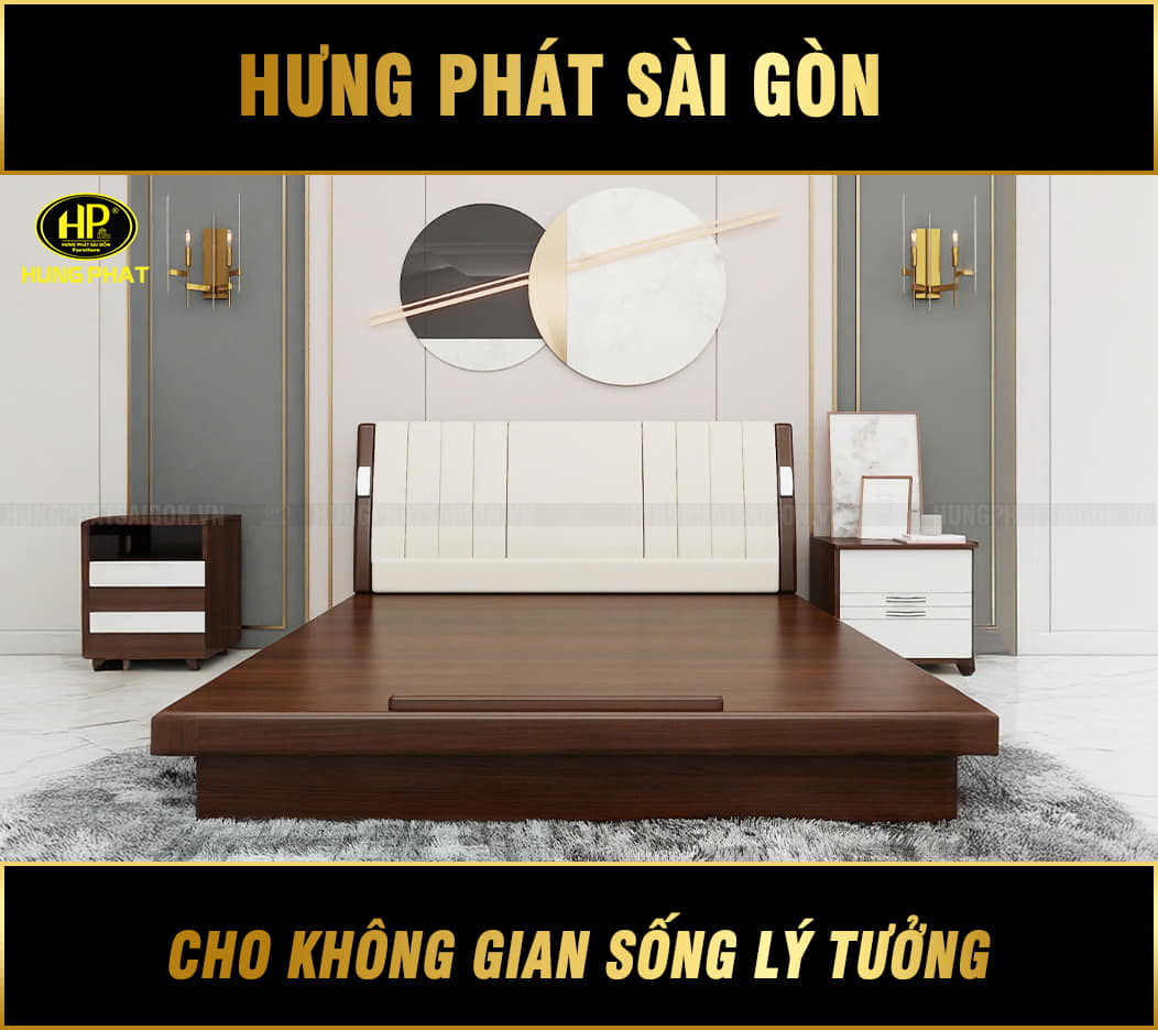 giường ngủ gỗ cao cấp bm-157-snk18