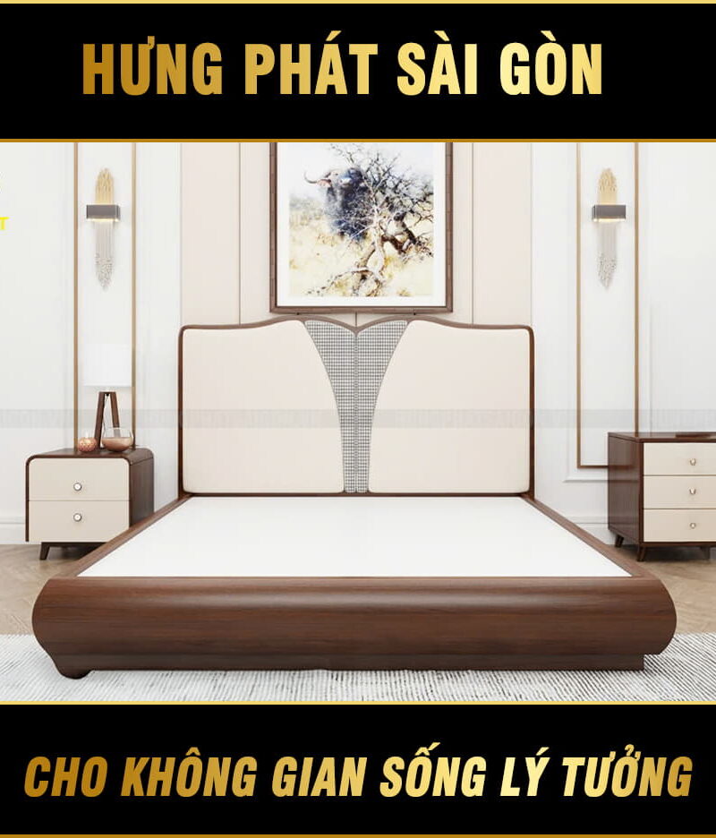 giường ngủ gỗ cao cấp bm-158-sc18