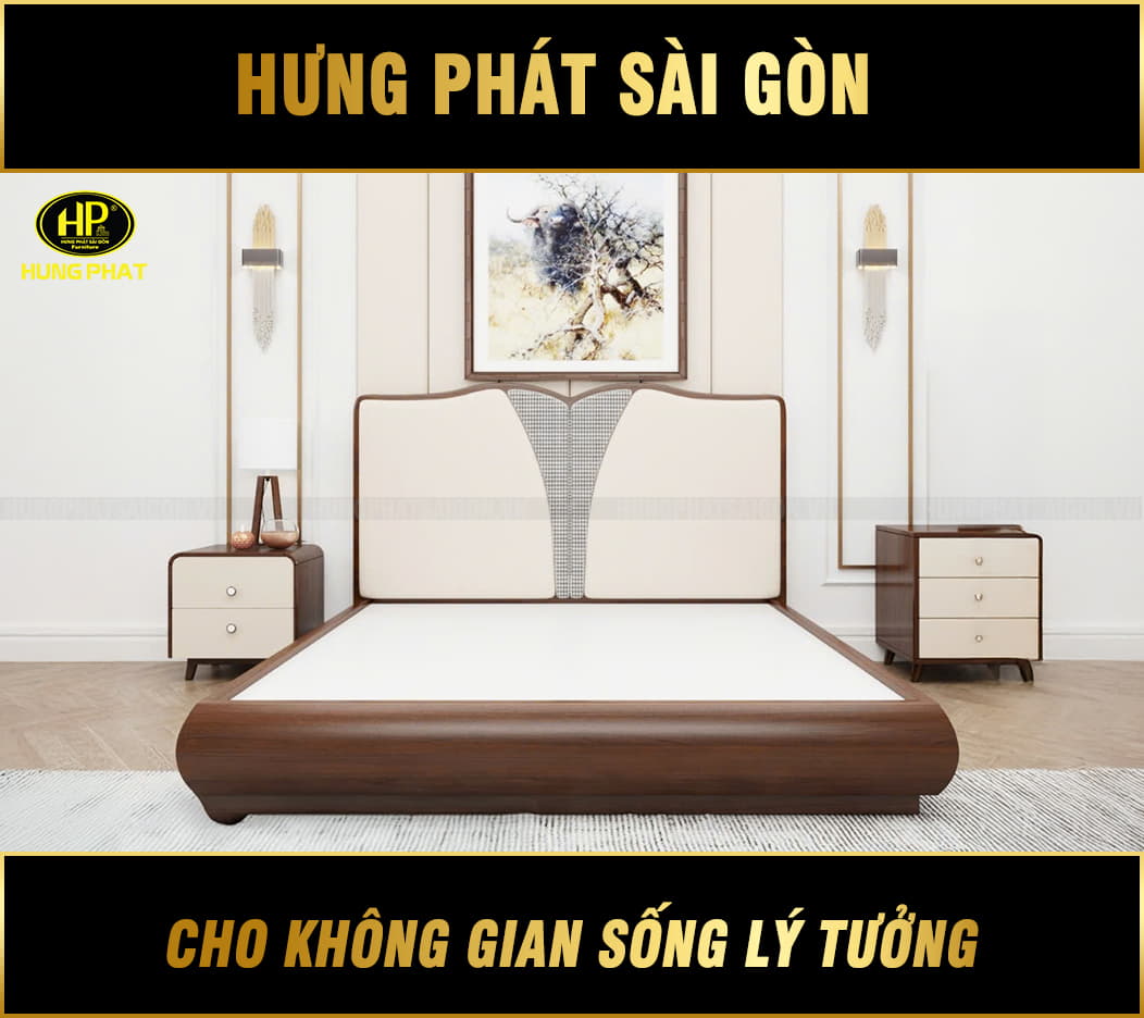 giường ngủ gỗ cao cấp bm-158-sc18