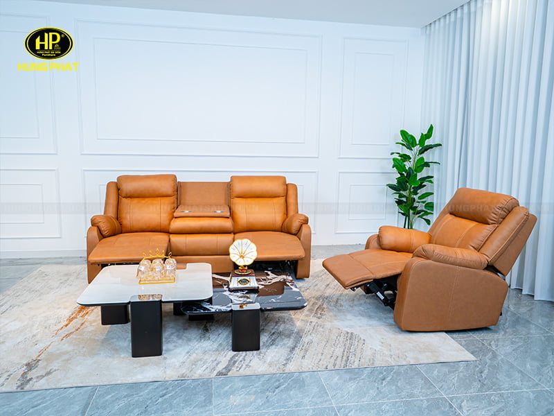 sofa da bò thư giãn hiện đại vh-11