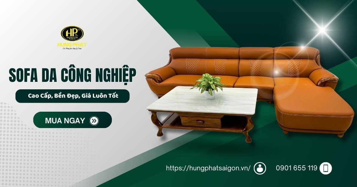 sofa da công nghiệp