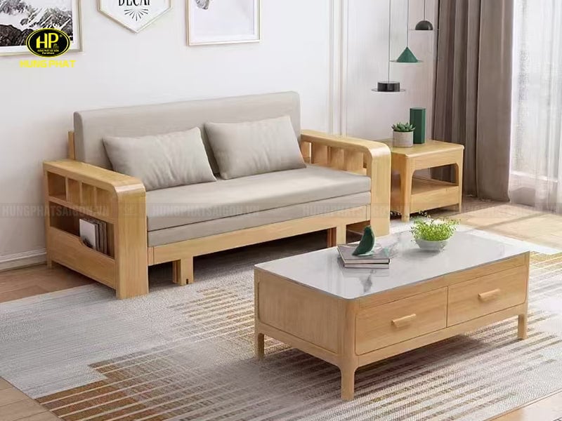 sofa giường gỗ nhập khẩu cl-8810