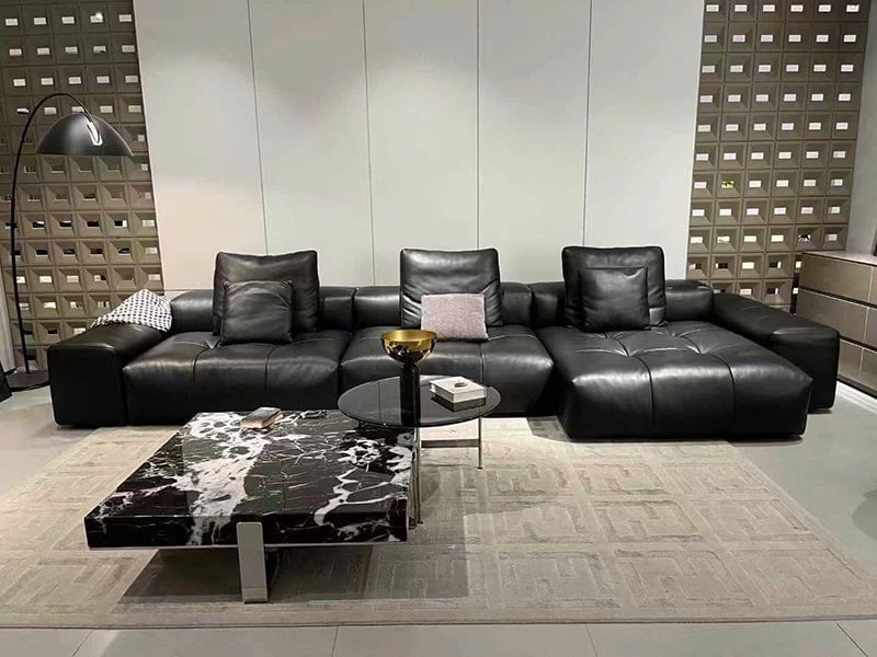 sopha da công nghiệp có giá thành rẻ hơn sofa da thật