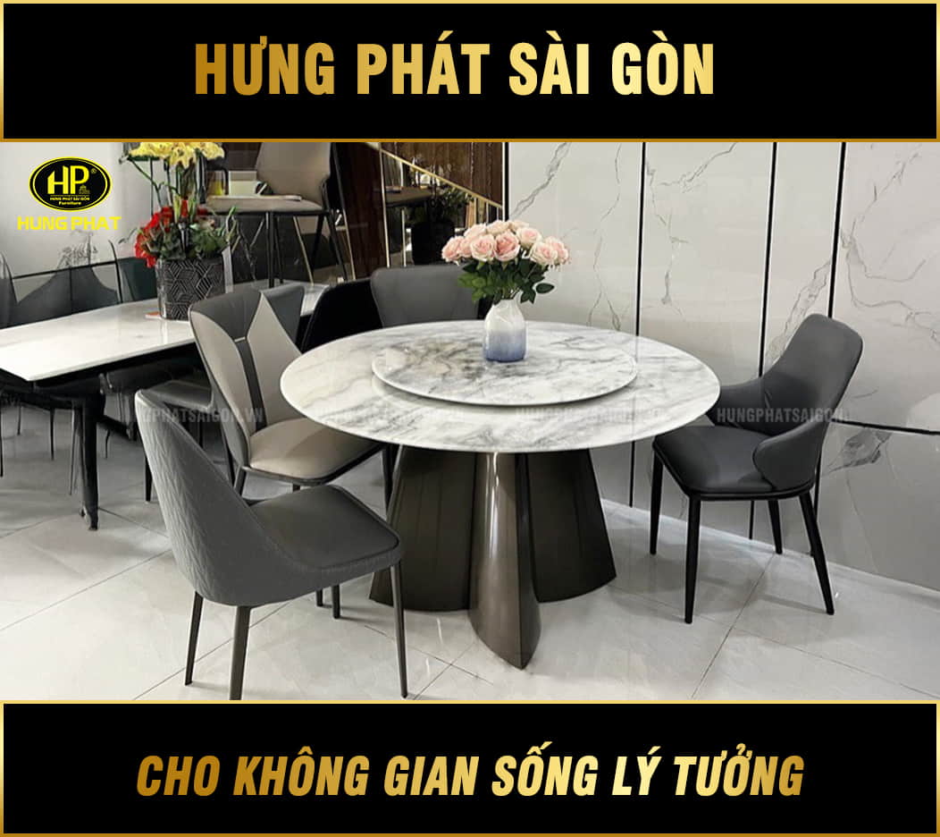 bàn ăn mặt đá hiện đại ba-58