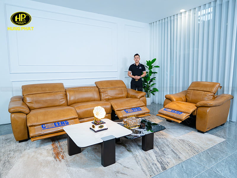 bộ sofa sereno chụp tại showroom hưng phát sài gòn