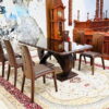 bộ bàn ăn gỗ sồi 6 ghế hiện đại h028
