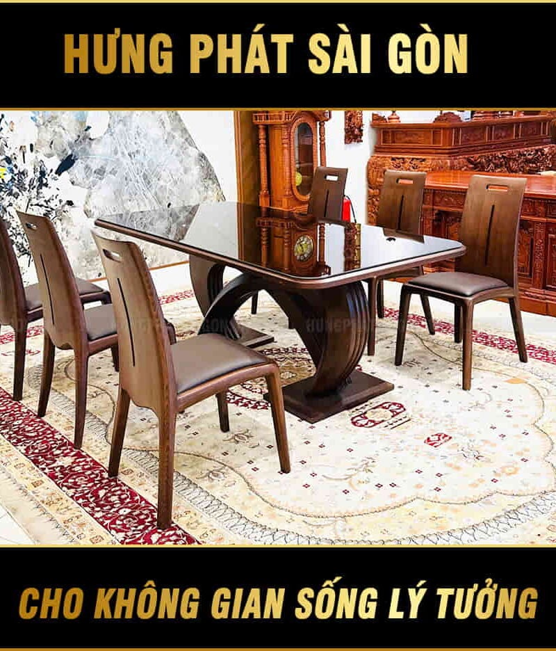 bộ bàn ăn gỗ sồi nhập khẩu nga h028