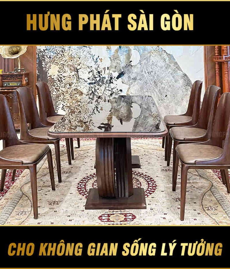 bộ bàn ăn gỗ sồi tự nhiên h028-a