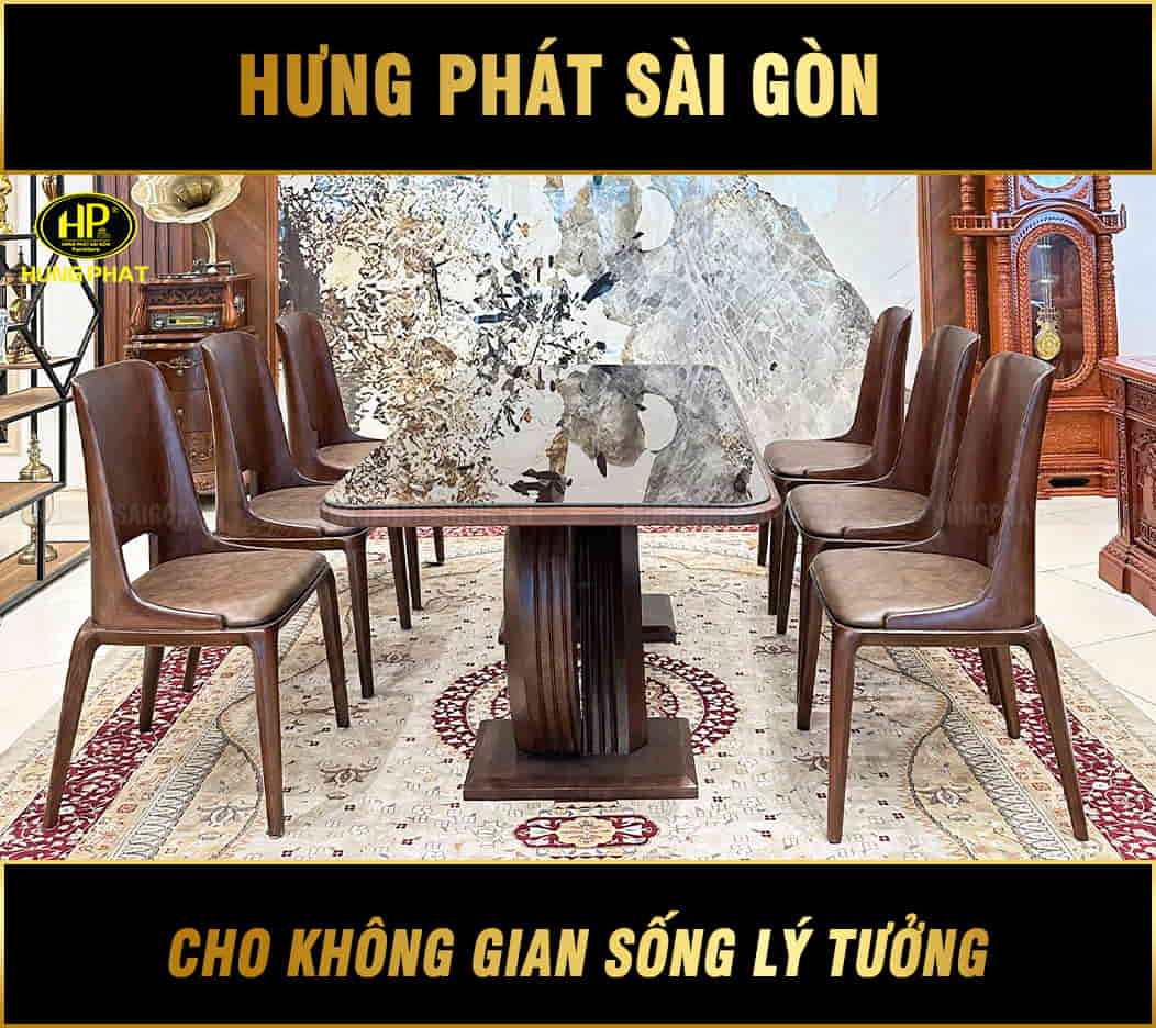 bộ bàn ăn gỗ sồi tự nhiên h028-a