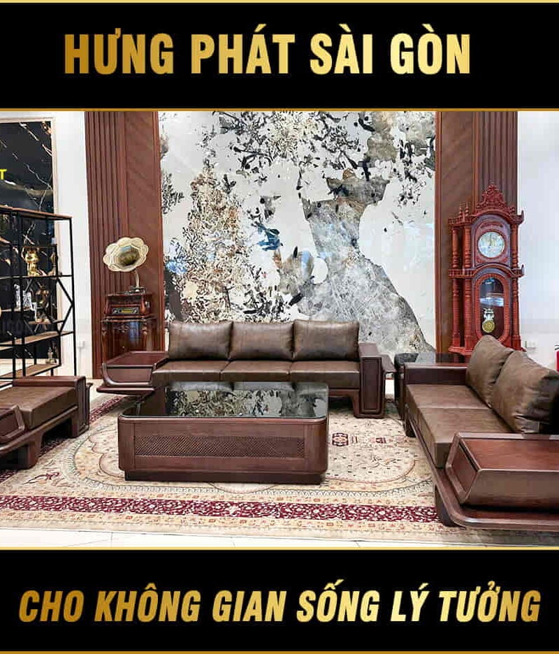 bộ sofa gỗ sồi nhập khẩu nga sv-019