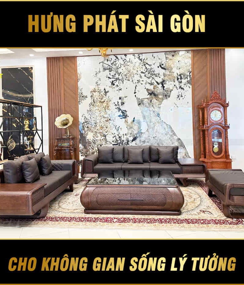 bộ sofa gỗ sồi nhập khẩu nga sv-034