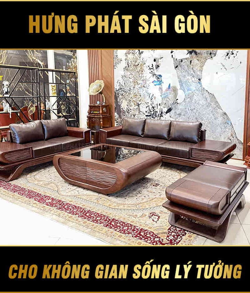 bộ sofa gỗ sồi tự nhiên sv-035