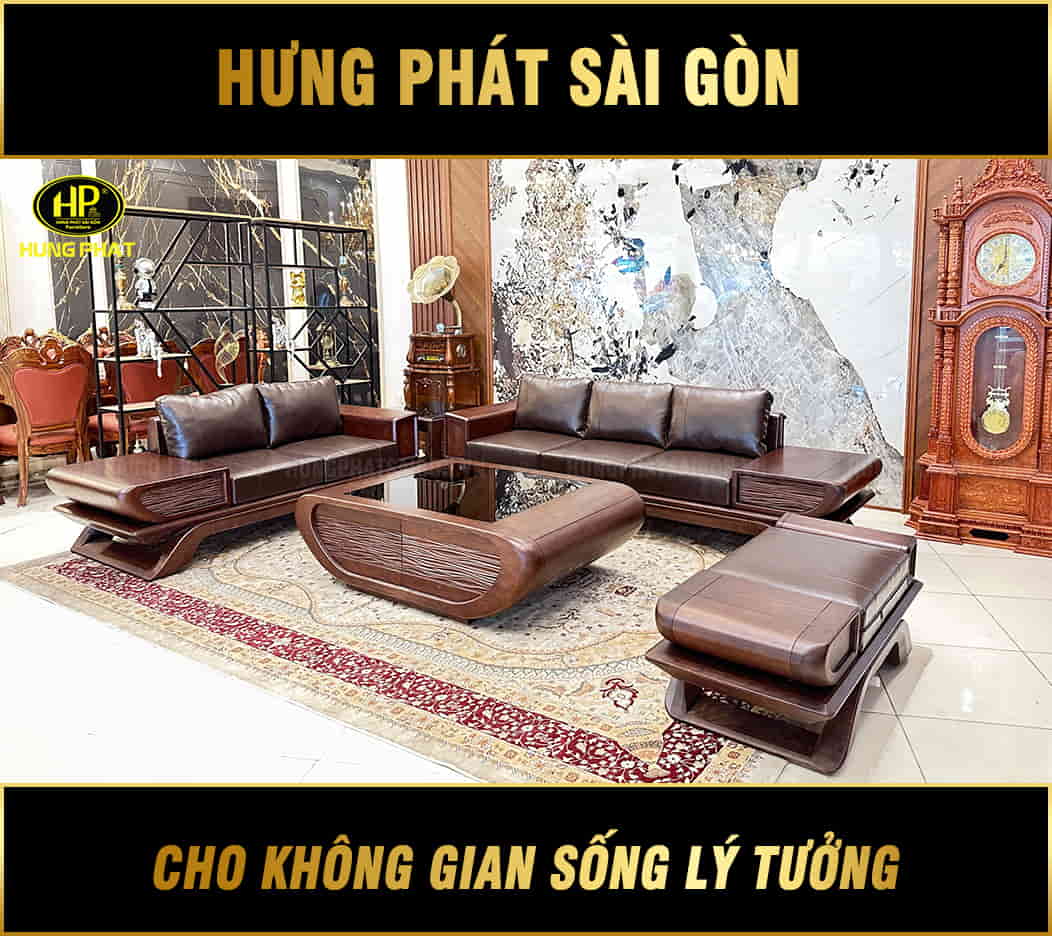 bộ sofa gỗ sồi tự nhiên sv-035