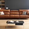 sofa da bò thật hiện đại h-344