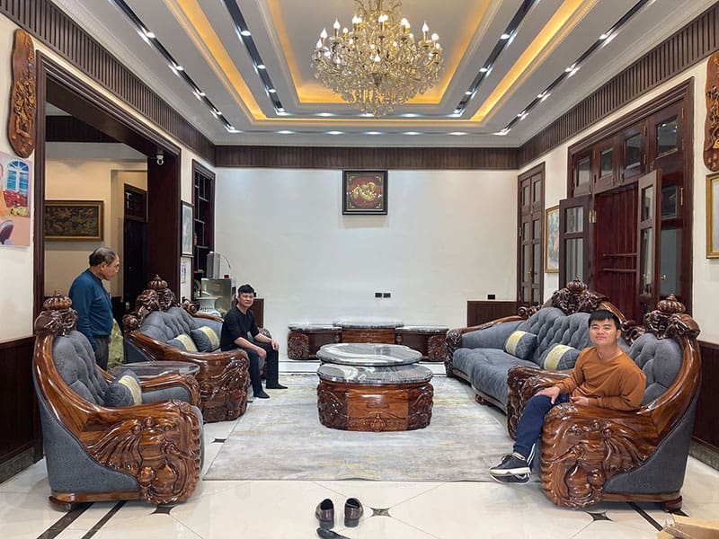 bộ ghế sofa hoàn chỉnh cho gia đình