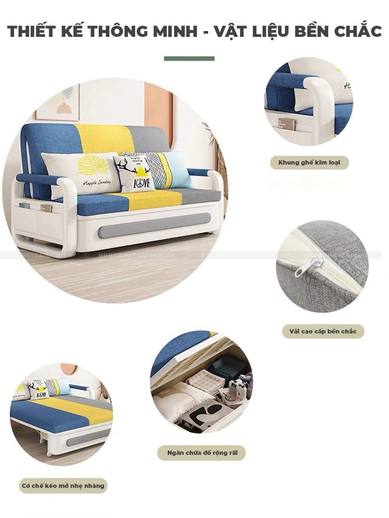 sofa giường 1m2 giá rẻ tphcm